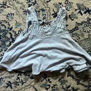 Free people Light blue top!